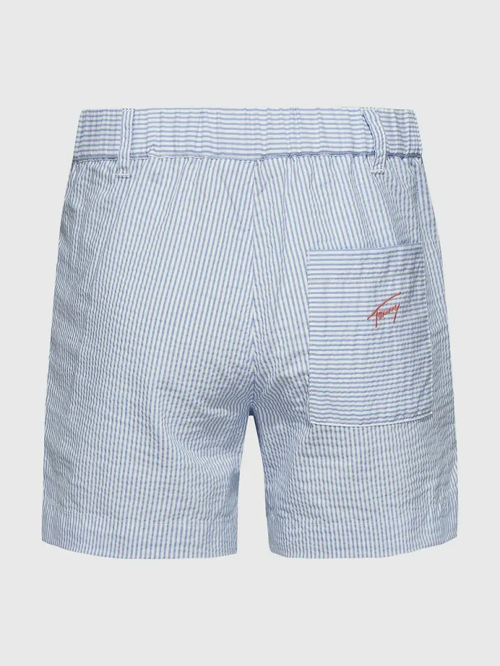 Tommy Hilfiger Ithaca Stripe Shorts Calm Blue IthacaStripe Girls Trousers Shorts and Skirts Near Me