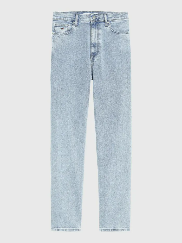 Tommy Hilfiger Julie Ultra High Rise Straight Jeans Denim Light Womens Jeans Casaul