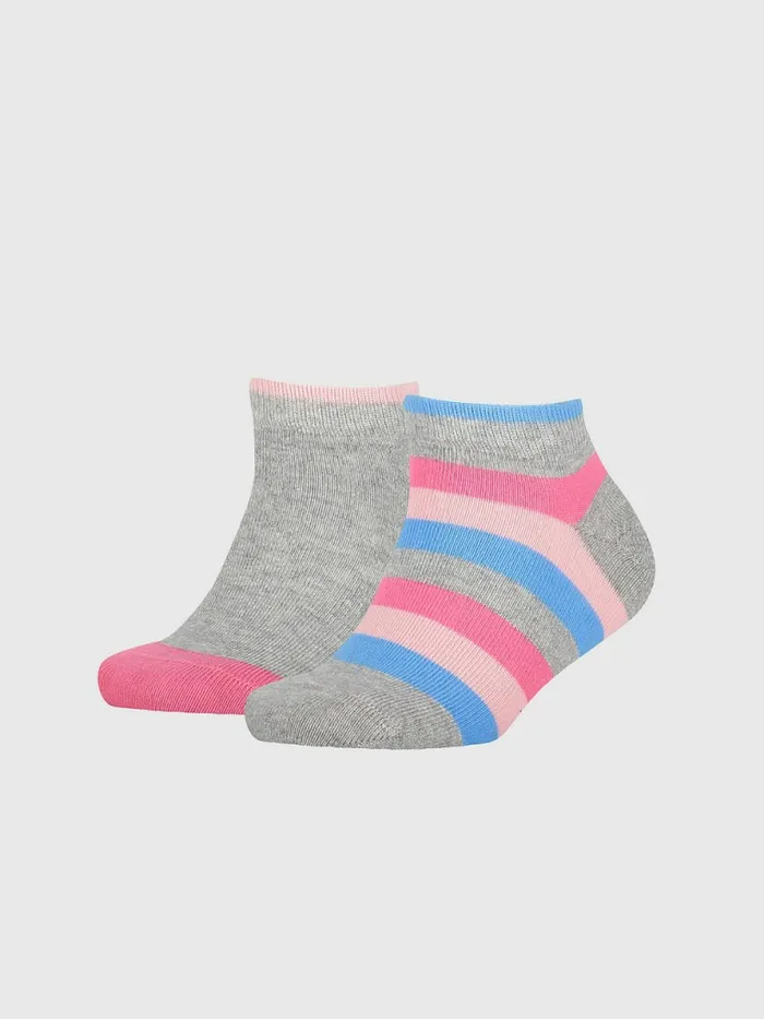 Tommy Hilfiger Kids8217 2Pack Stripe Ankle Socks PinkGrey Womens Socks and Hosiery Popular Tommy Hilfiger Kids8217 2Pack Stripe Ankle Socks PinkGrey Womens Socks and Hosiery Popular
