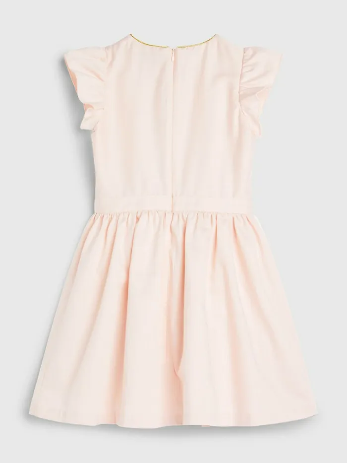 Tommy Hilfiger Knee Length Poplin Dress Whimsy Pink Girls Dresses Popular
