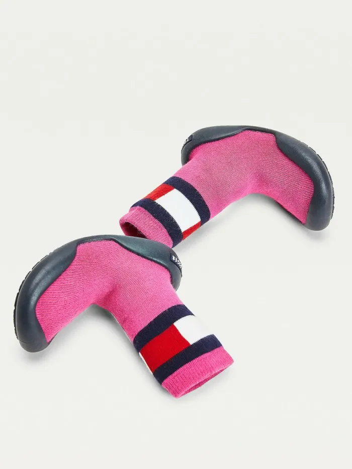 Tommy Hilfiger Knitted Slipper Boots Fuchsia Girls Shoes and Accessories Gift for Friend