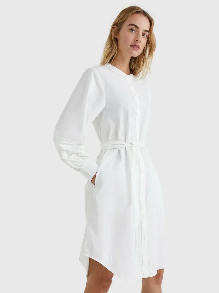 Tommy Hilfiger Lace Ladder Regular Fit Shirt Dress Th Optic White Womens Dresses and Jumpsuits Sale Tommy Hilfiger Lace Ladder Regular Fit Shirt Dress Th Optic White Womens Dresses and Jumpsuits Sale