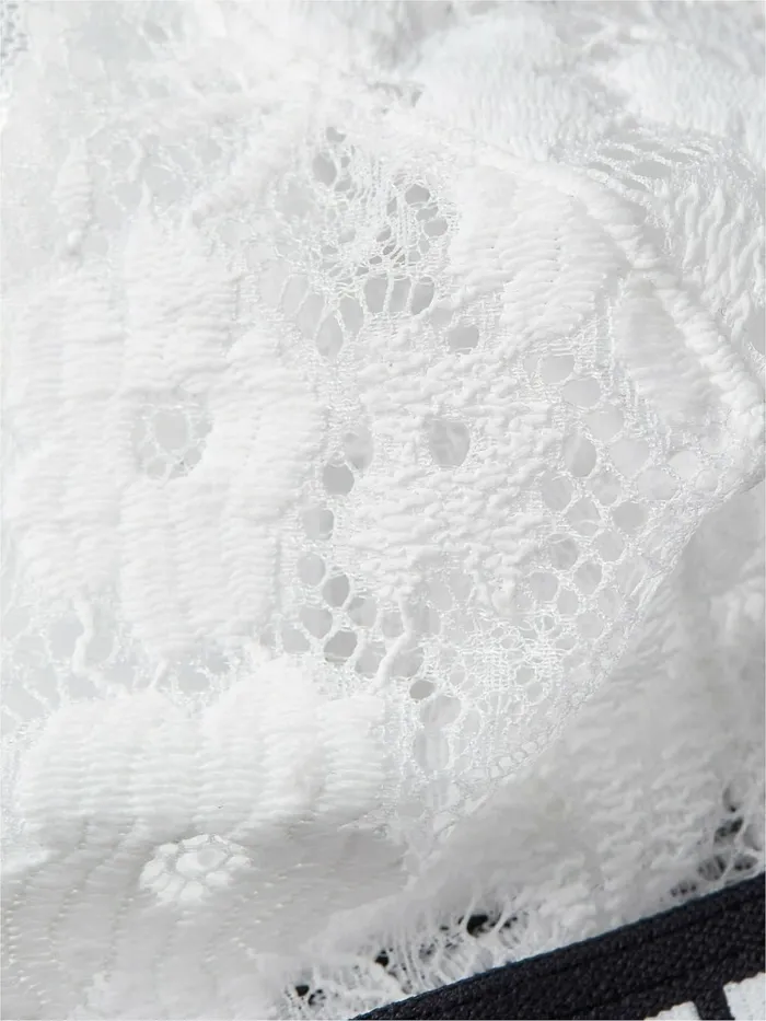 Tommy Hilfiger Lace Tanga Briefs White Womens Lingerie