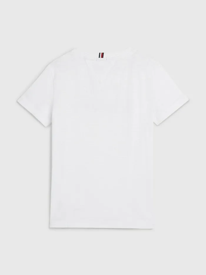 Tommy Hilfiger Layered Logo TShirt White Boys TShirts and Polos Online