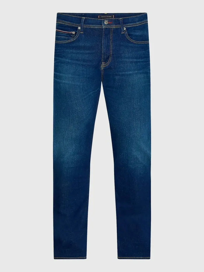 Tommy Hilfiger Layton Extra Slim Faded Jeans Olivier Indigo Mens Jeans On Sale