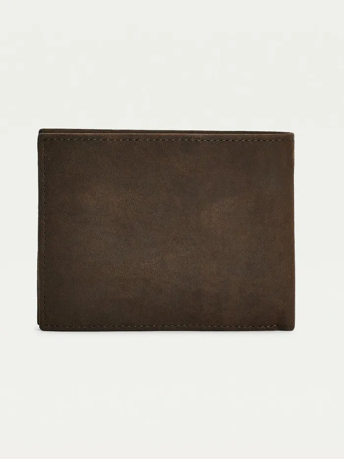 Tommy Hilfiger Leather Credit Card Wallet Brown Mens Wallets and Card Holders Sale