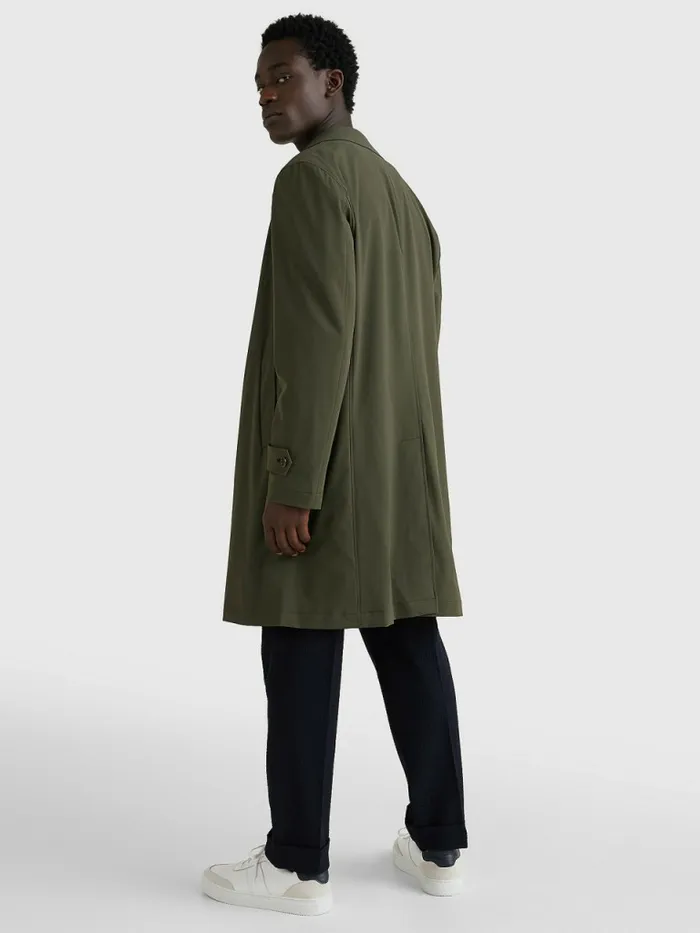 Tommy Hilfiger Light Trench Coat Green Mens Coats and Jackets Casaul