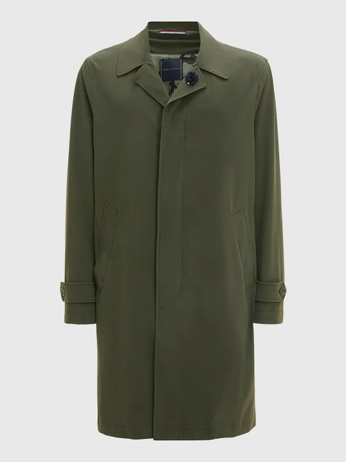 Tommy Hilfiger Light Trench Coat Green Mens Coats and Jackets Casaul