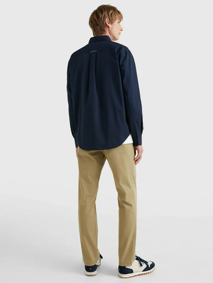 Tommy Hilfiger Lightweight Twill Overshirt Desert Sky Mens Shirts Gift for Friend
