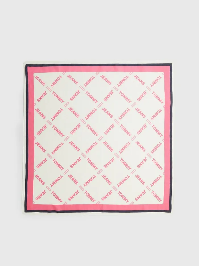 Tommy Hilfiger Logo Dobby Bandana Pink Mix Womens Hats and Scarves Gift Ideas Tommy Hilfiger Logo Dobby Bandana Pink Mix Womens Hats and Scarves Gift Ideas