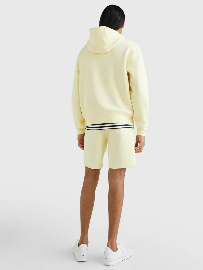 Tommy Hilfiger Logo Fleece Hoody Lemon Twist Mens Sweatshirts and Hoodies Gift 4 You