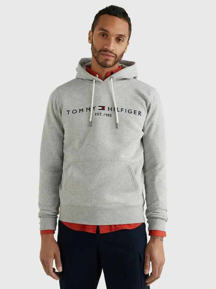Tommy Hilfiger Logo Flex Fleece Hoody Cloud Htr Mens Sweatshirts and Hoodies Gift 4 You Tommy Hilfiger Logo Flex Fleece Hoody Cloud Htr Mens Sweatshirts and Hoodies Gift 4 You