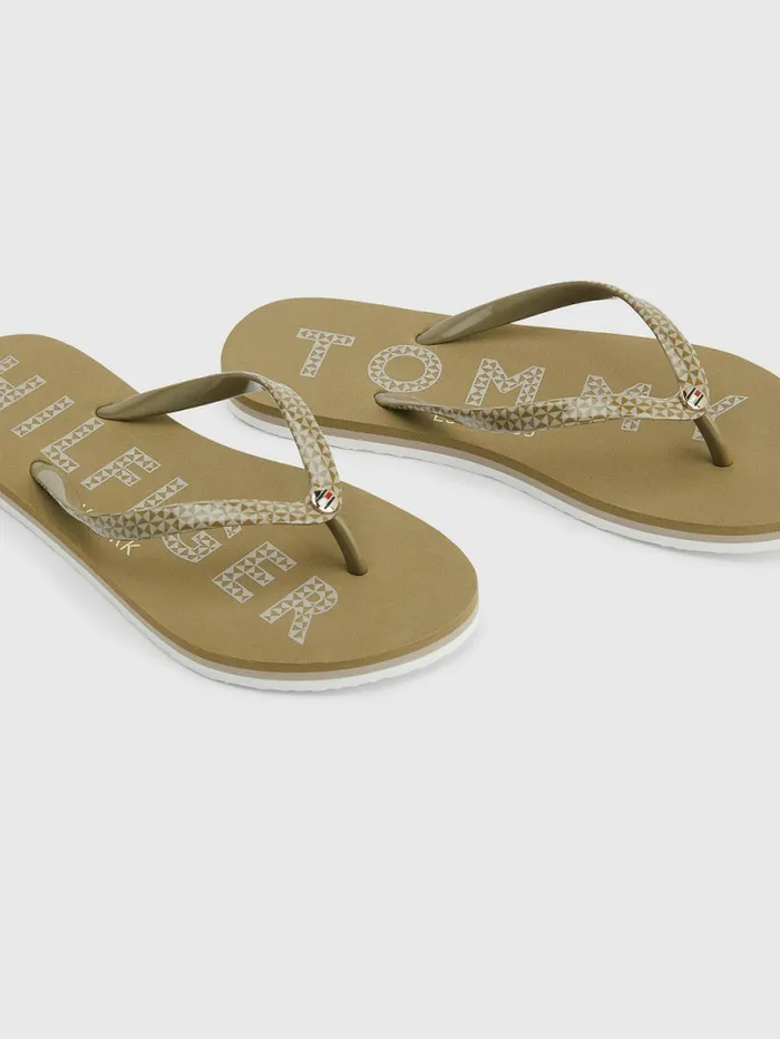 Tommy Hilfiger Logo FlipFlops Woodridge Womens Sandals On Sale