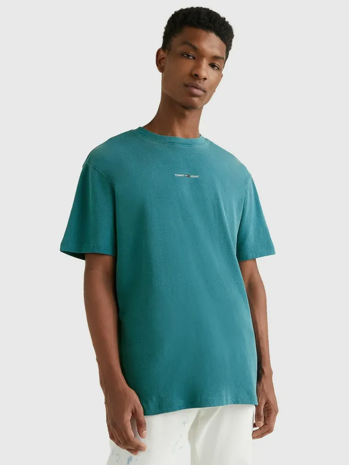 Tommy Hilfiger Logo Pigment Dyed TShirt Regatta Blue Mens TShirts For Sale