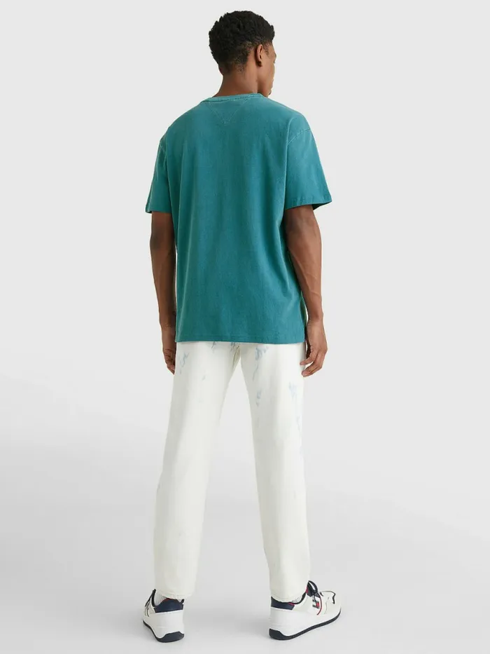 Tommy Hilfiger Logo Pigment Dyed TShirt Regatta Blue Mens TShirts For Sale