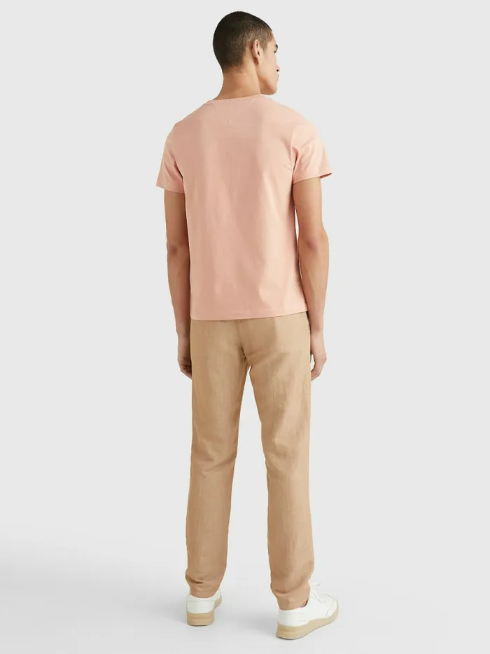Tommy Hilfiger Logo Print TShirt Guava Mens TShirts Near Me