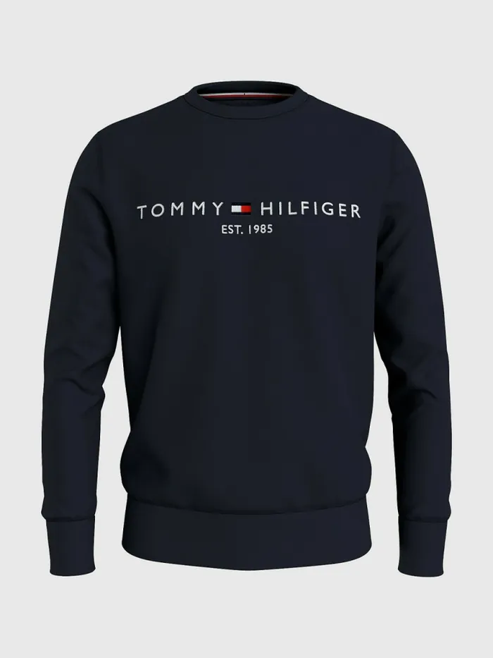Tommy Hilfiger Logo Regular Fit Sweatshirt Desert Sky Mens Sweatshirts and Hoodies Gift 4 You