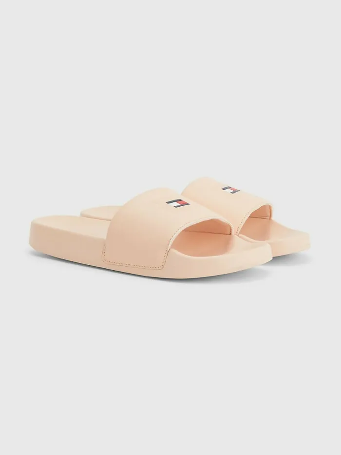 Tommy Hilfiger Logo Slides Frosty Mango Womens Sandals Popular