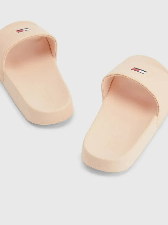 Tommy Hilfiger Logo Slides Frosty Mango Womens Sandals Popular