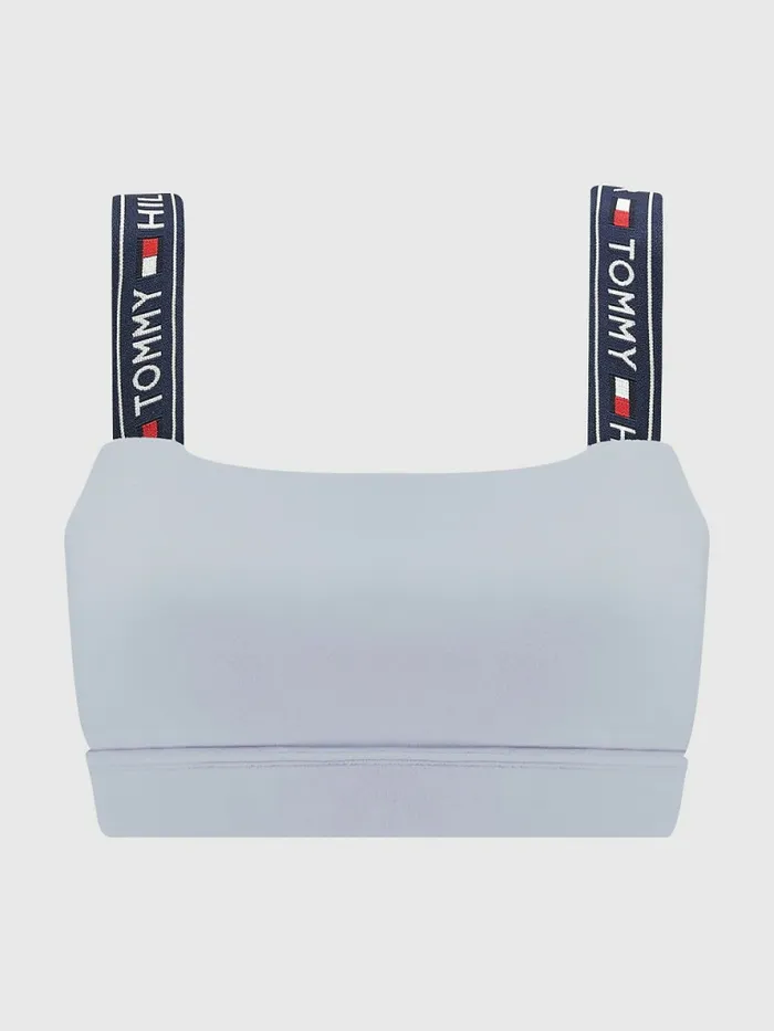 Tommy Hilfiger Logo Strap Bralette Light Cast Womens Lingerie