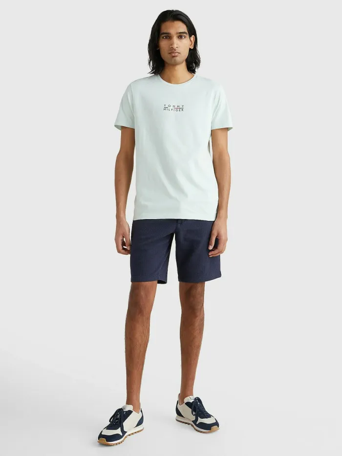 Tommy Hilfiger Logo TShirt Minty Essence Mens TShirts Fashion