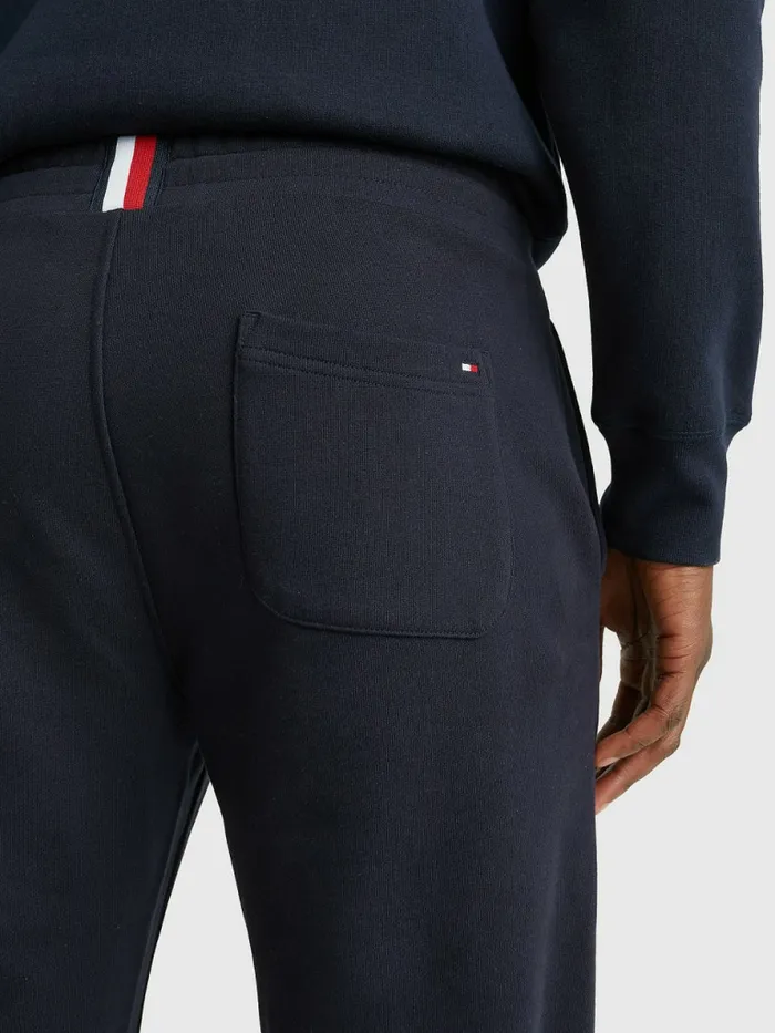 Tommy Hilfiger Logo Tapered Joggers Desert Sky Mens Trousers