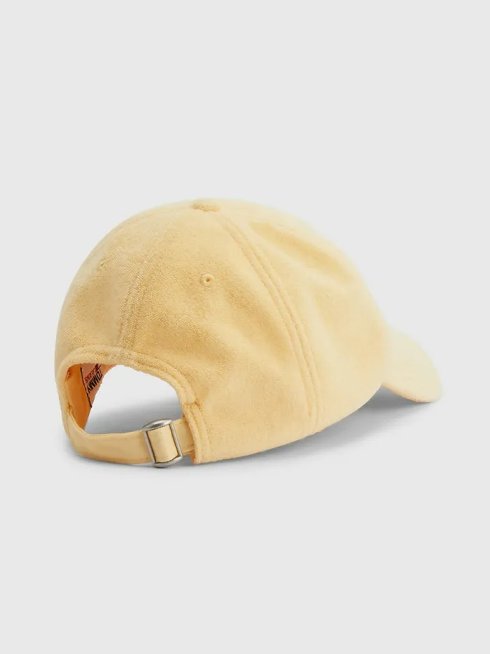 Tommy Hilfiger Logo Towelling Baseball Cap Beurre Womens Hats and Scarves Cheap On Sale