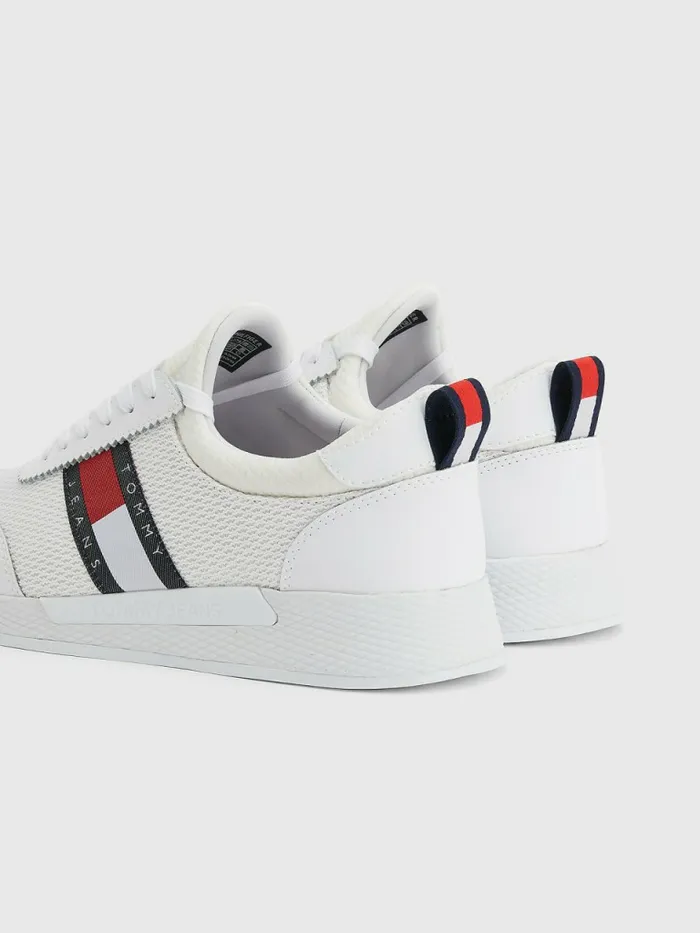 Tommy Hilfiger Logo Trainers White Womens Trainers Cheap On Sale