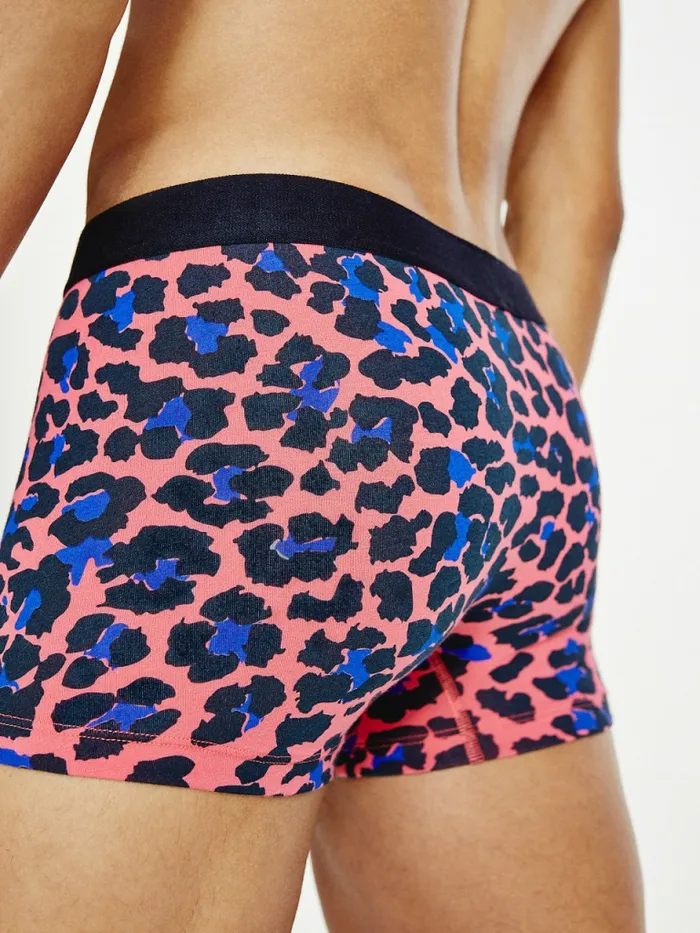 Tommy Hilfiger Logo Waistband Print Trunks Tj Leopard Mens Underwear Gift Ideas