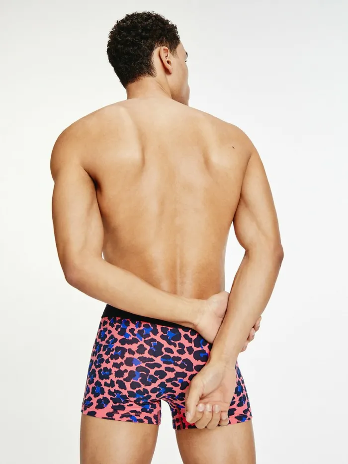 Tommy Hilfiger Logo Waistband Print Trunks Tj Leopard Mens Underwear Gift Ideas