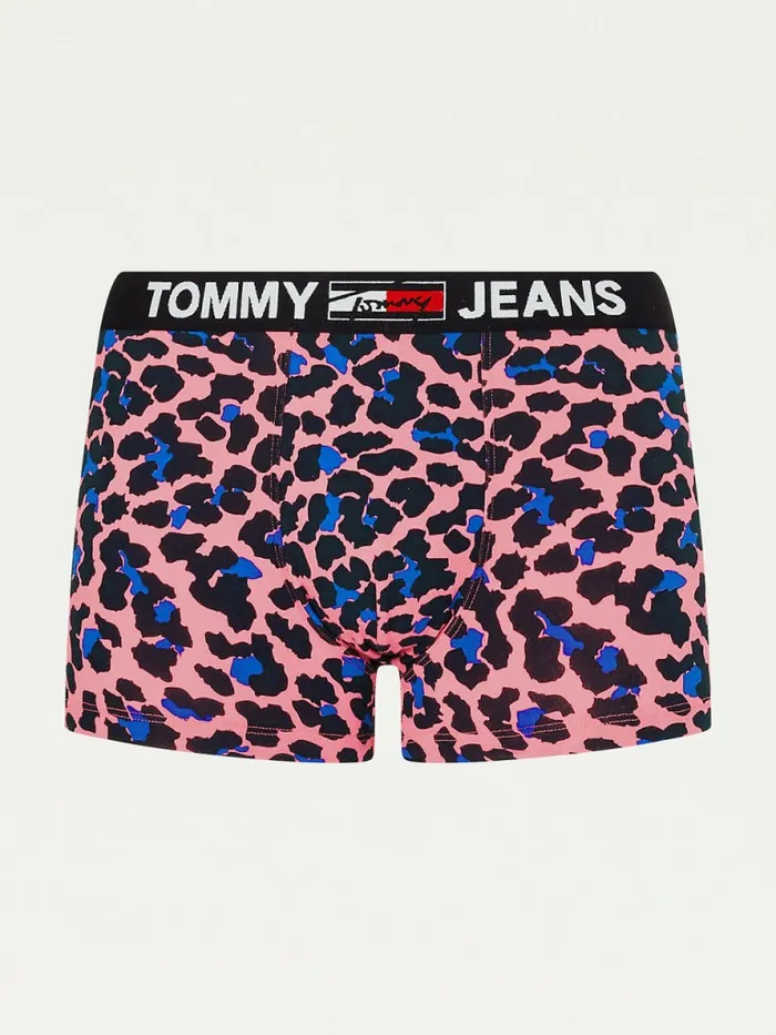 Tommy Hilfiger Logo Waistband Print Trunks Tj Leopard Mens Underwear Gift Ideas