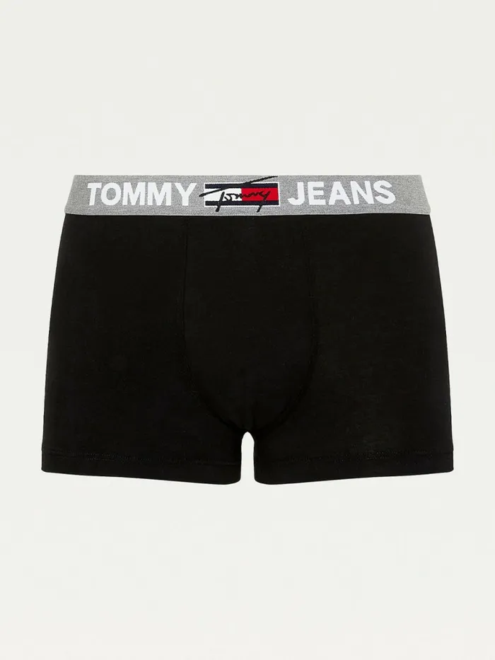 Tommy Hilfiger Logo Waistband Trunks Black Mens Underwear Cheap On Sale
