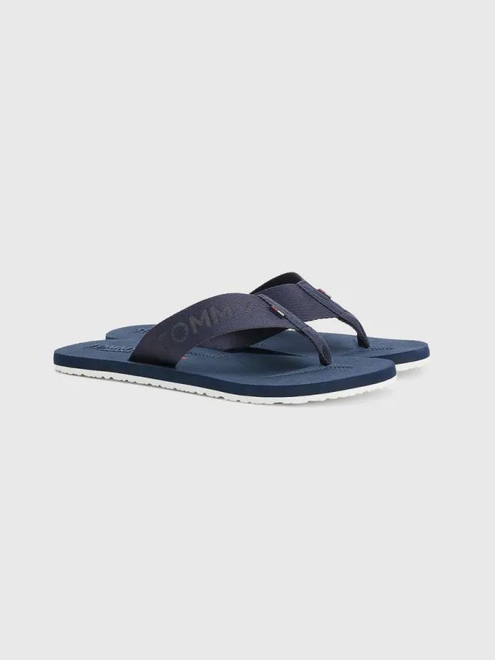 Tommy Hilfiger Logo Webbing Strap FlipFlops Rwb Mens Sandals Sliders and Flip Flops For Sale Tommy Hilfiger Logo Webbing Strap FlipFlops Rwb Mens Sandals Sliders and Flip Flops For Sale