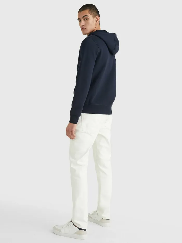 Tommy Hilfiger Logo ZipThru Hoody Desert Sky Mens Sweatshirts and Hoodies Gift Ideas