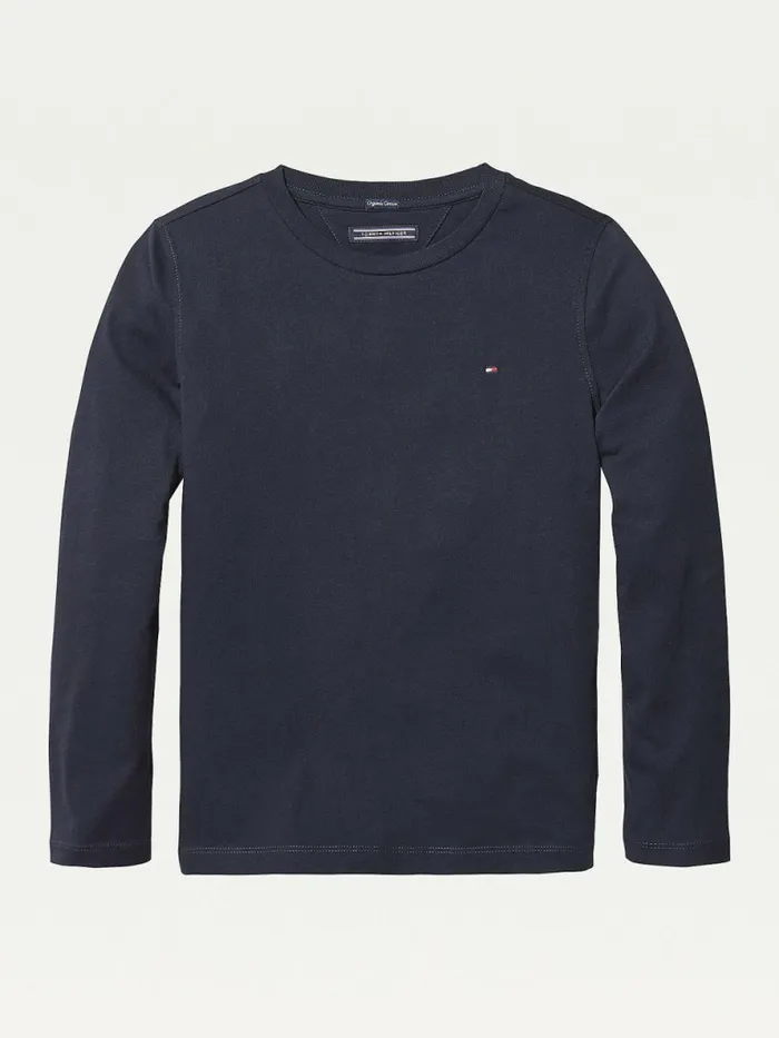 Tommy Hilfiger LongSleeve Organic Cotton TShirt Sky Captain Girls Tops and TShirts Gift 4 You Tommy Hilfiger LongSleeve Organic Cotton TShirt Sky Captain Girls Tops and TShirts Gift 4 You
