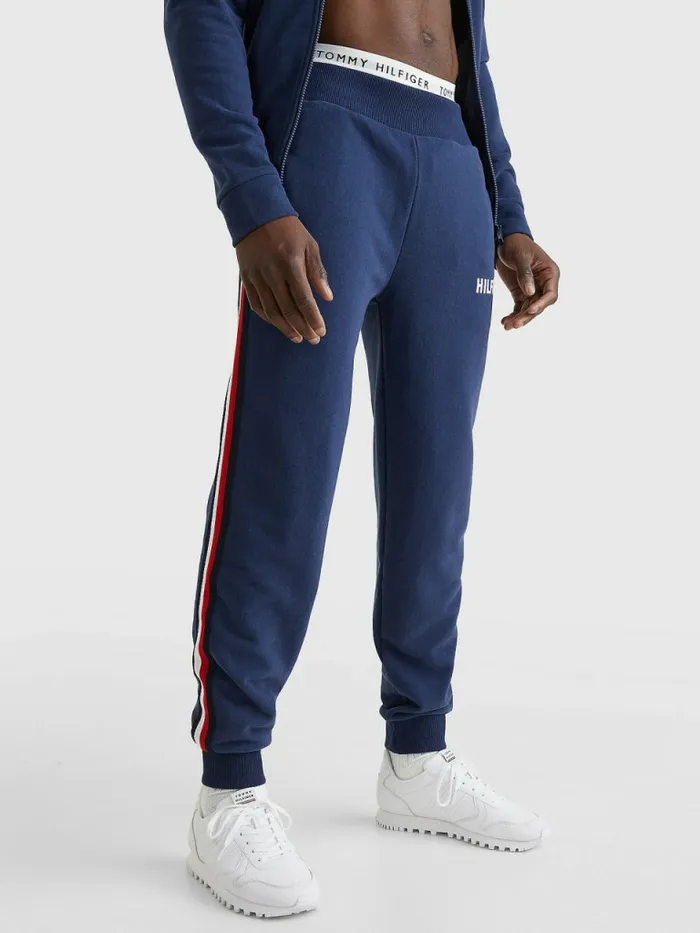 Tommy Hilfiger Lounge Signature Tape Logo Joggers Twilight Mens Trousers