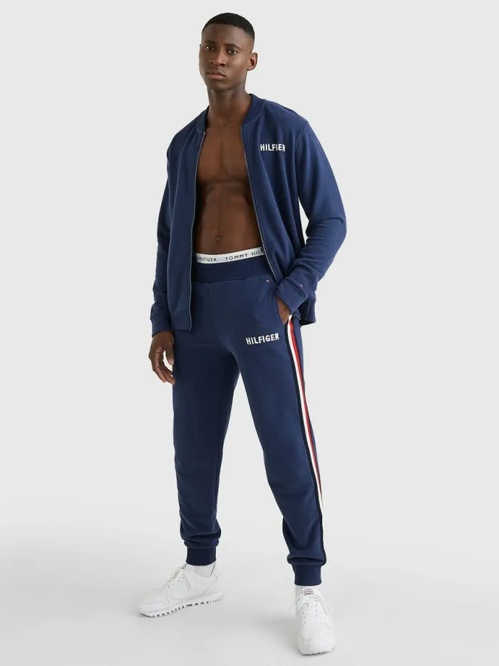 Tommy Hilfiger Lounge Signature Tape Logo Joggers Twilight Mens Trousers