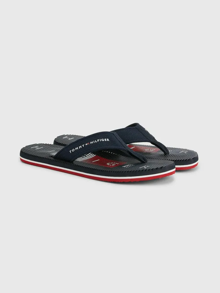 Tommy Hilfiger Massage Footbed Logo FlipFlops Desert Sky Mens Sandals Sliders and Flip Flops On Sale Tommy Hilfiger Massage Footbed Logo FlipFlops Desert Sky Mens Sandals Sliders and Flip Flops On Sale