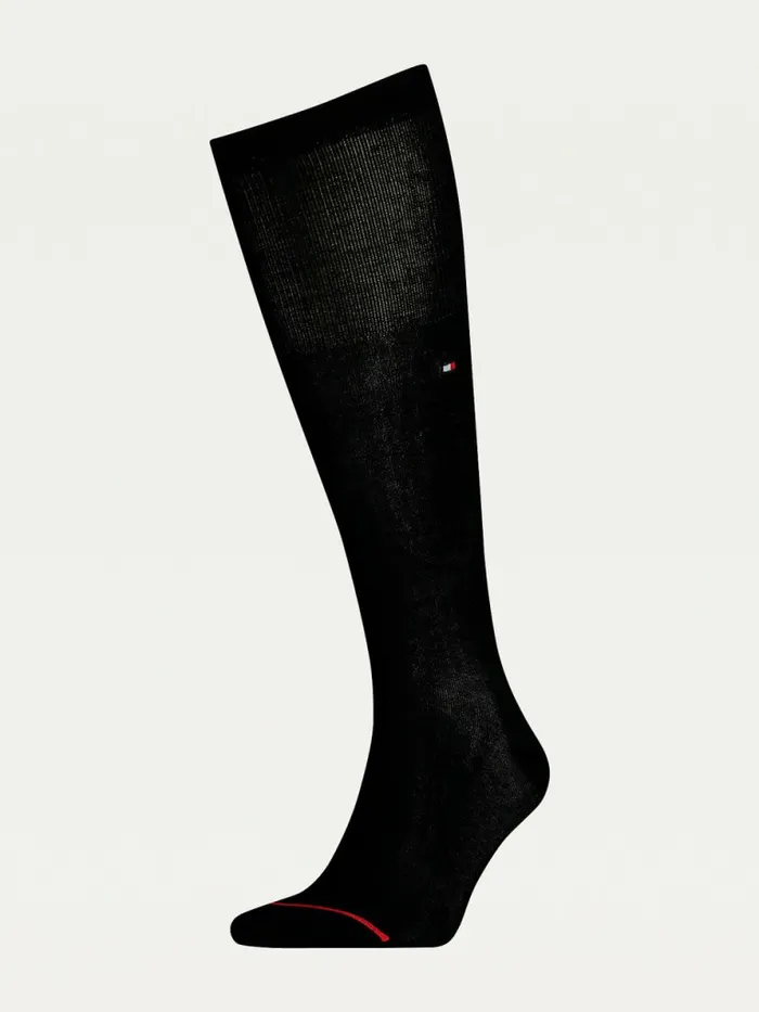 Tommy Hilfiger Mercerised Cotton Blend Knee Length Socks Black Mens Socks For Sale Tommy Hilfiger Mercerised Cotton Blend Knee Length Socks Black Mens Socks For Sale