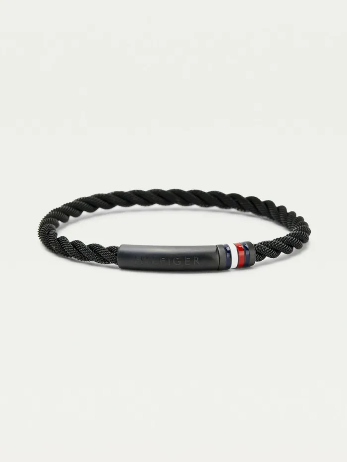 Tommy Hilfiger Mesh Black IonicPlated Steel Bracelet Black Ip Mens Jewellery and Cufflinks Tommy Hilfiger Mesh Black IonicPlated Steel Bracelet Black Ip Mens Jewellery and Cufflinks