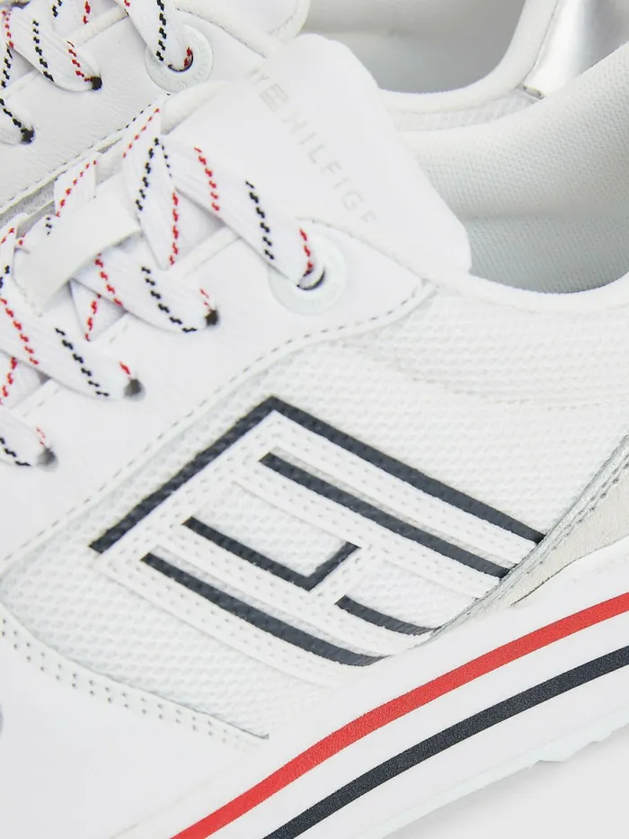 Tommy Hilfiger Mesh Flatform Trainers Rwb Womens Trainers Cheap On Sale