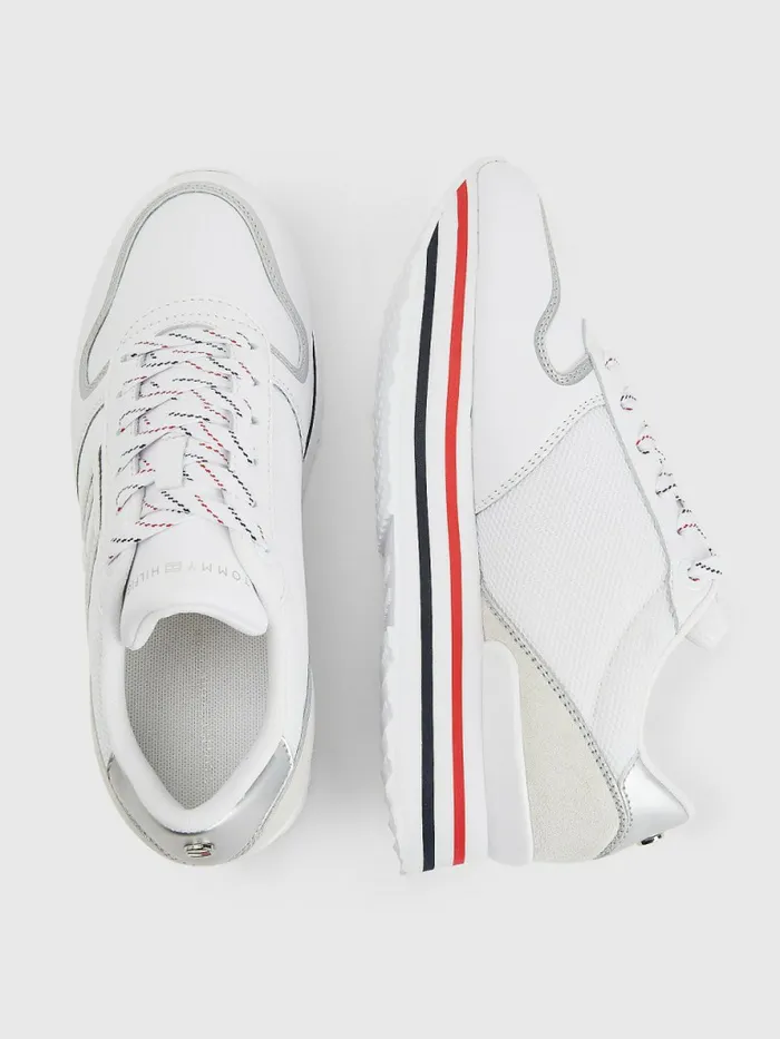Tommy Hilfiger Mesh Flatform Trainers Rwb Womens Trainers Cheap On Sale