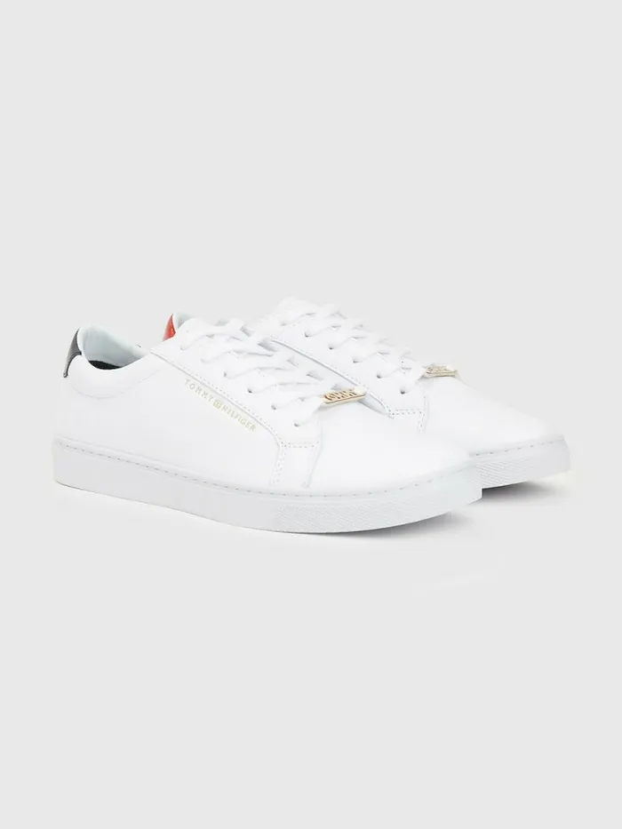 Tommy Hilfiger Metallic Back LaceUp Trainers Rwb Womens Trainers Gift for Friend Tommy Hilfiger Metallic Back LaceUp Trainers Rwb Womens Trainers Gift for Friend