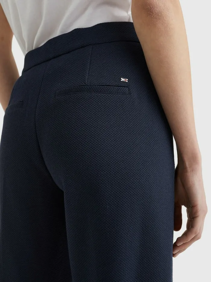 Tommy Hilfiger Michelle Textured Tapered Trousers Desert Sky Womens CoOrds