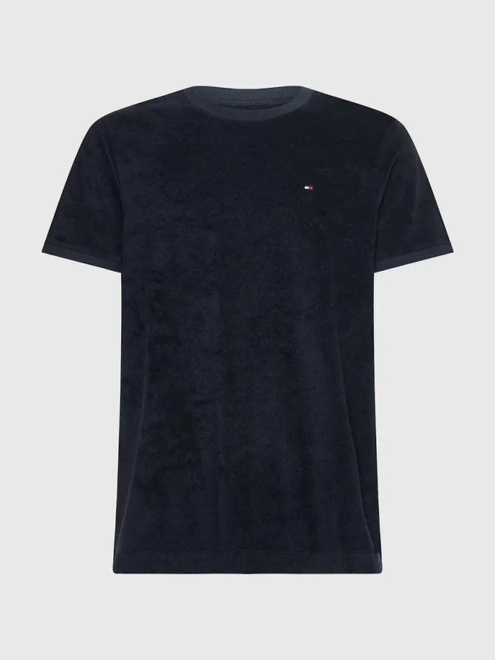 Tommy Hilfiger Micro Towelling TShirt Desert Sky Mens TShirts Gift for Friend
