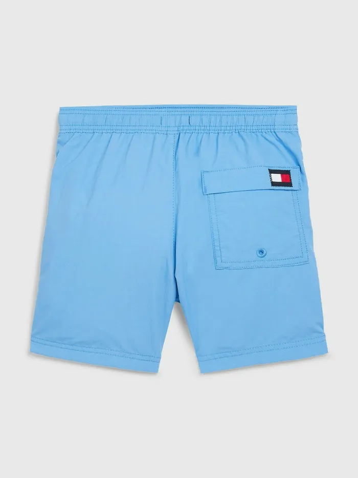 Tommy Hilfiger Mid Length Swim Shorts Hydrangea Blue Boys Swimwear Casaul