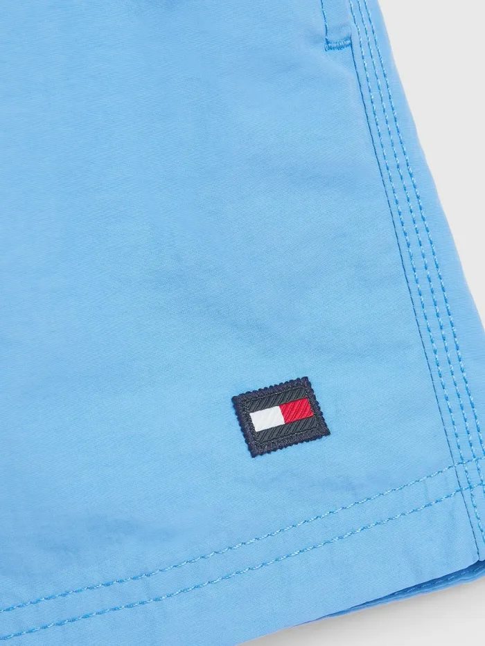 Tommy Hilfiger Mid Length Swim Shorts Hydrangea Blue Boys Swimwear Casaul