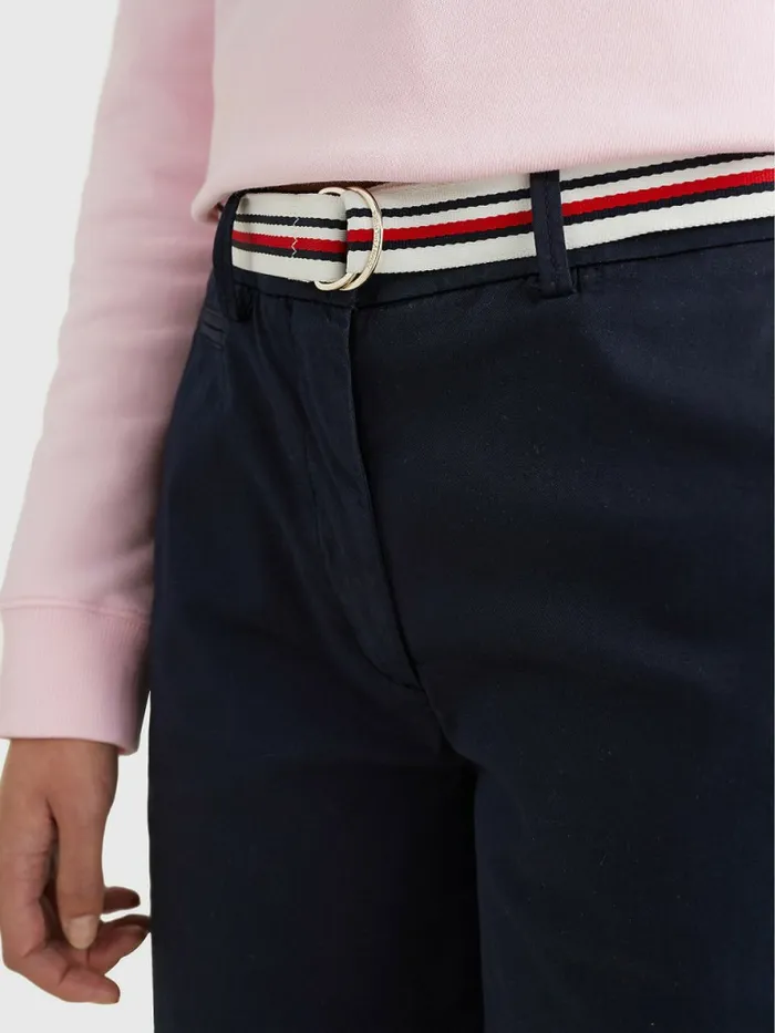 Tommy Hilfiger Mid Rise Chino Shorts Desert Sky Womens Shorts Gift 4 You