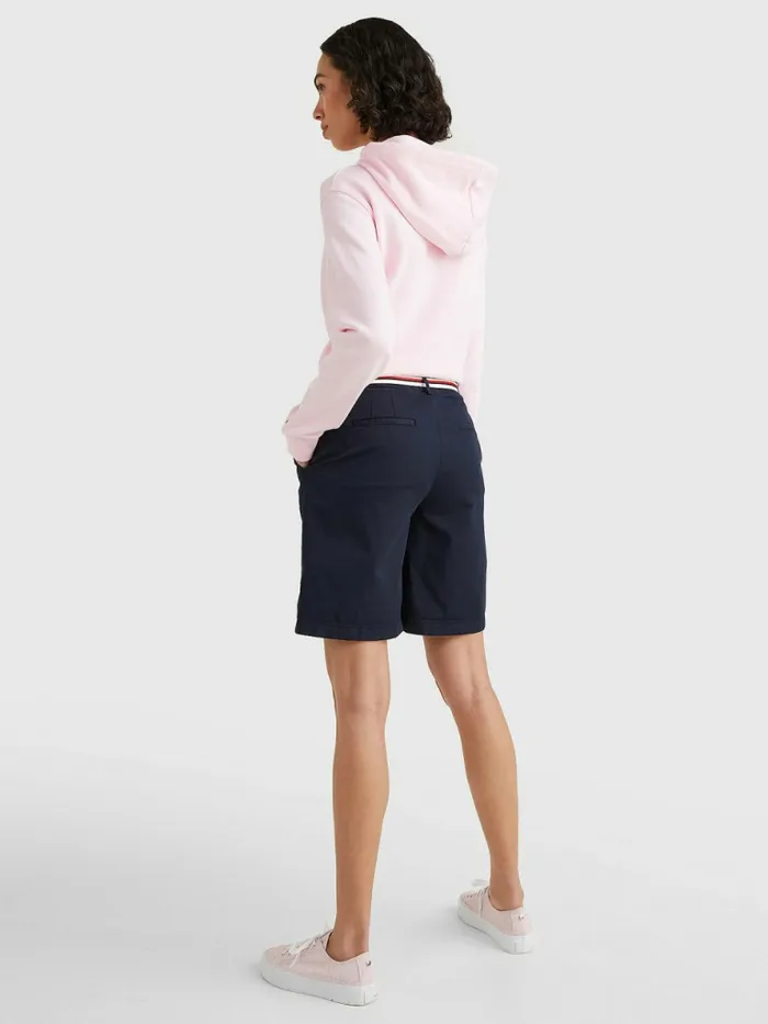 Tommy Hilfiger Mid Rise Chino Shorts Desert Sky Womens Shorts Gift 4 You
