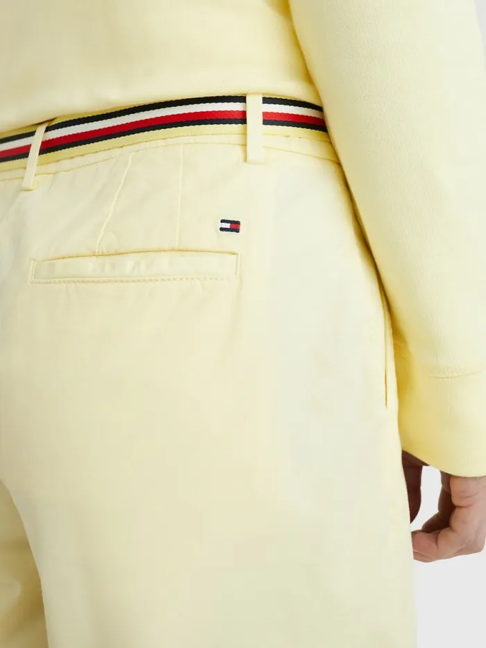 Tommy Hilfiger Mid Rise Chino Shorts Lemon Twist Womens Shorts Gift Ideas